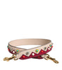 Bandoulière accessoire pour sac à main en cuir beige rouge Dolce &amp; Gabbana