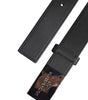 Dolce &amp; Gabbana Black Leather Silver Metal Logo Buckle Belt