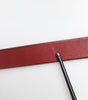 Dolce & Gabbana Maroon Classic Leather Metal Logo Buckle Belt