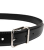 Dolce & Gabbana Black Classic Leather Metal Buckle Belt