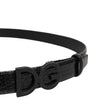 Dolce & Gabbana Black Leather Classic Metal DG Buckle Belt