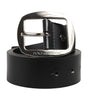 Dolce & Gabbana Black Leather Classic Metal Buckle Belt