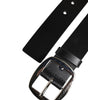 Dolce & Gabbana Black Leather Classic Metal Buckle Belt