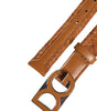 Dolce & Gabbana Brown Braided Metal DG Logo Buckle Belt