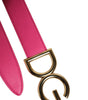 Ceinture réversible en cuir de veau rose orange Dolce &amp; Gabbana