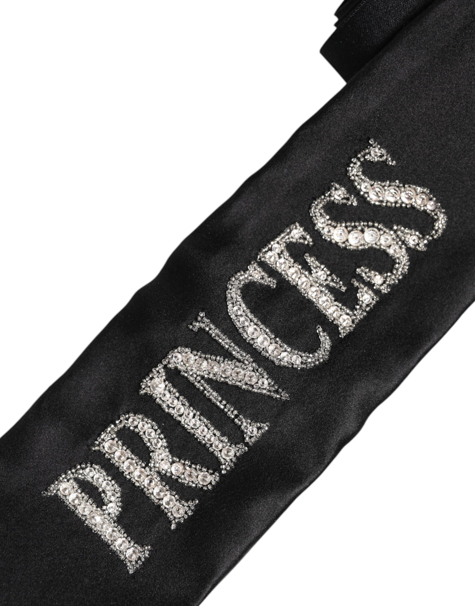 Ceinture tressée noire Princess Fantasy de Dolce &amp; Gabbana