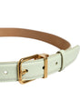 Ceinture Dolce &amp; Gabbana en cuir vert clair avec boucle en métal doré