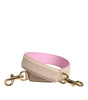 Bandoulière accessoire pour sac à main en cuir beige rose Dolce &amp; Gabbana