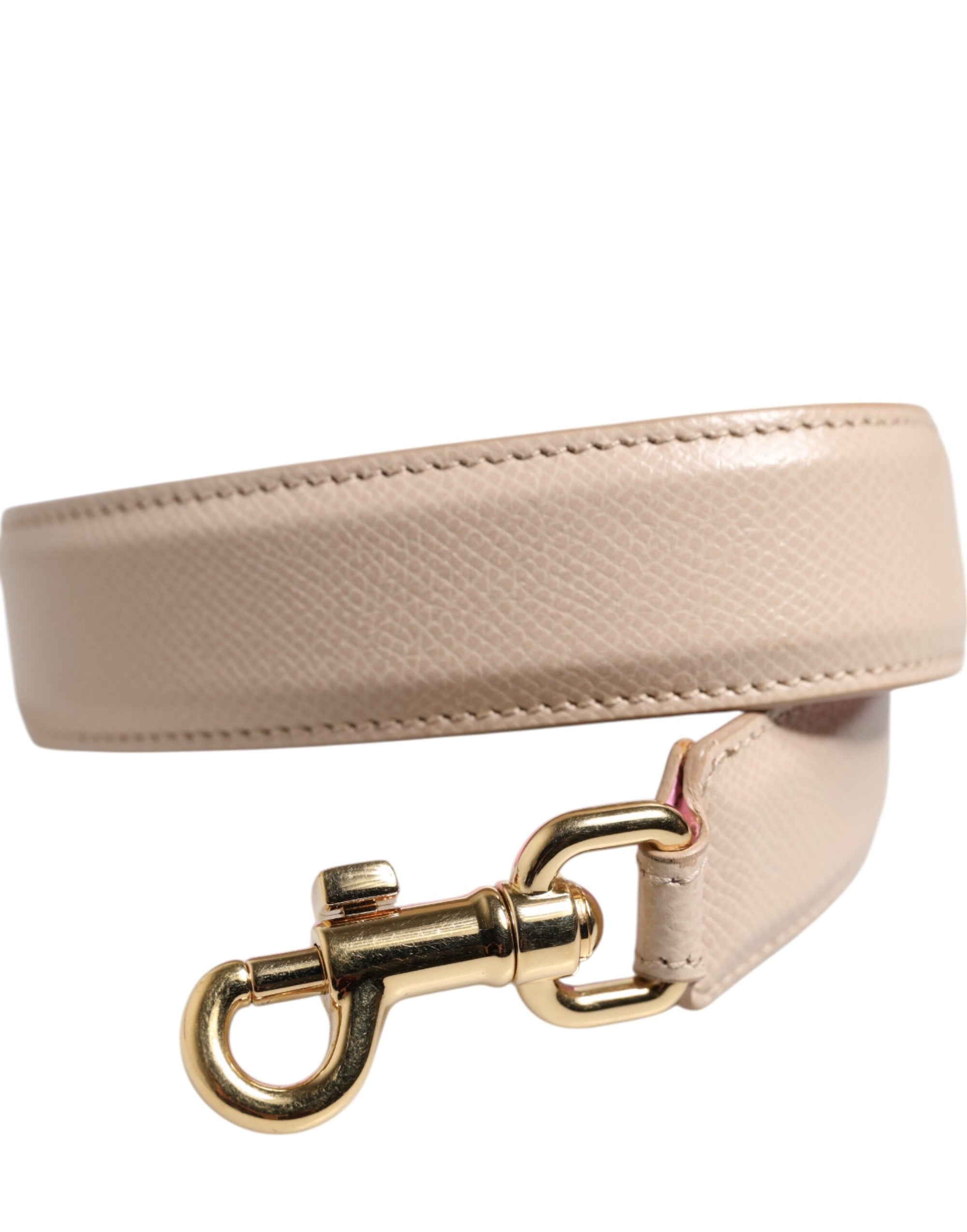Bandoulière accessoire pour sac à main en cuir beige rose Dolce &amp; Gabbana