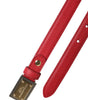 Ceinture en cuir rouge à boucle carrée en métal Dolce &amp; Gabbana