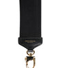Bandoulière pour sac à main Dolce &amp; Gabbana en coton noir imprimé pour femme