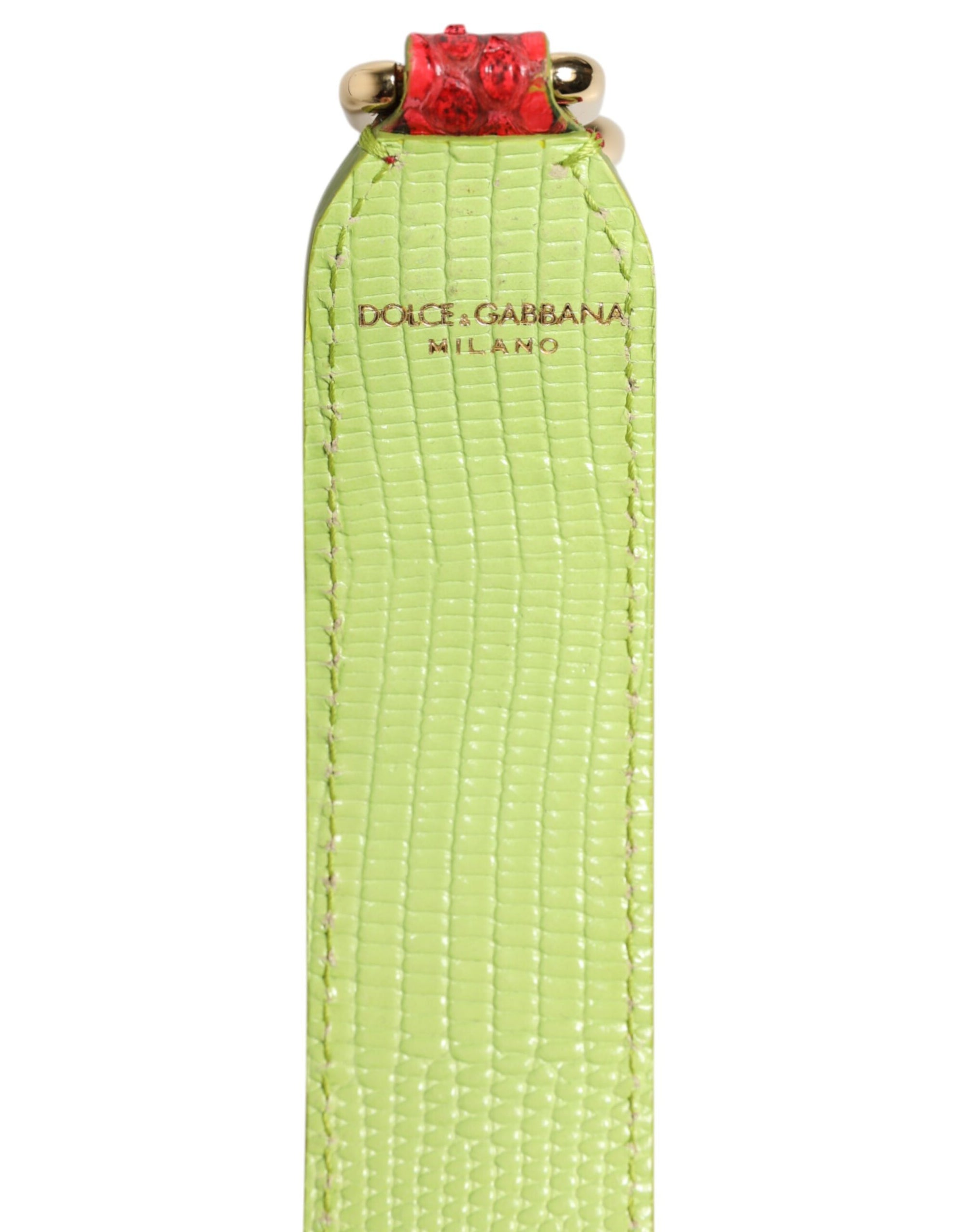 Bandoulière accessoire pour sac à main en cuir exotique rouge Dolce &amp; Gabbana