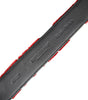 Ceinture Dolce &amp; Gabbana en viscose rouge avec boucle en métal argenté et logo DG