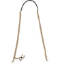 Bandoulière accessoire en laiton doré et chaîne léopard marron Dolce &amp; Gabbana