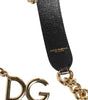 Bandoulière accessoire en laiton doré et chaîne léopard marron Dolce &amp; Gabbana