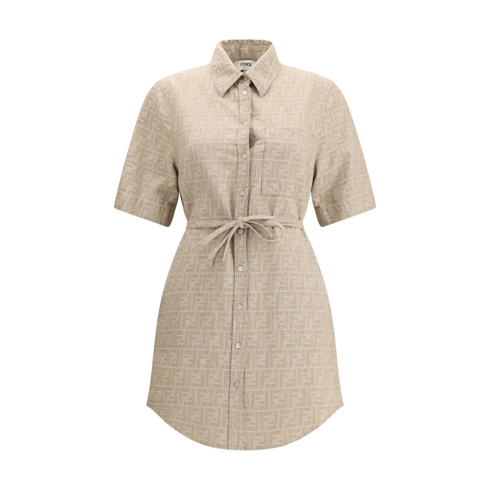 Robe en chambray Fendi