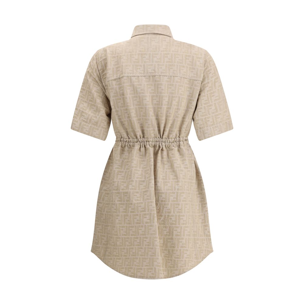 Robe en chambray Fendi