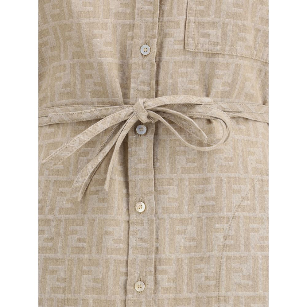 Robe en chambray Fendi
