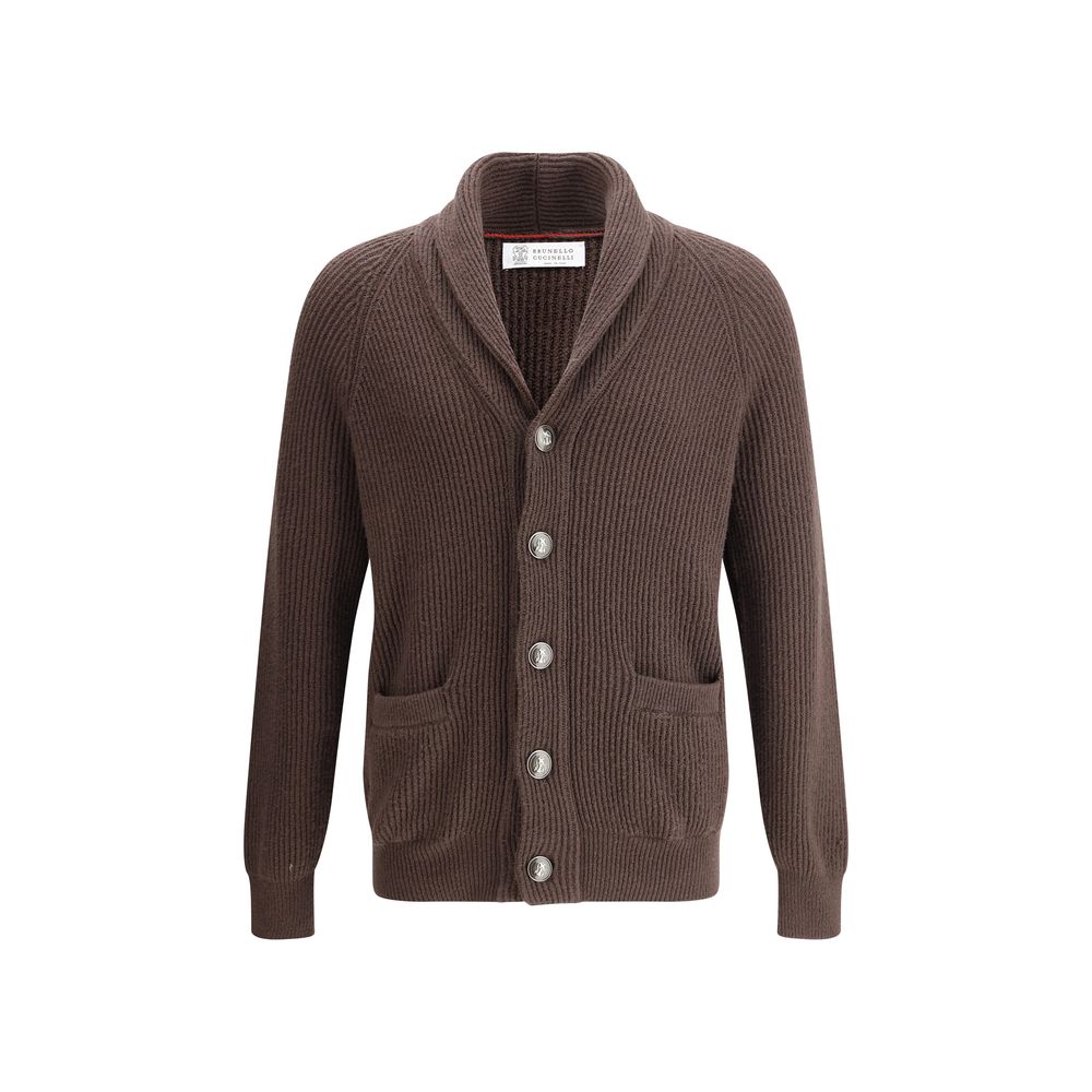 Cardigan côtelé Brunello Cucinelli
