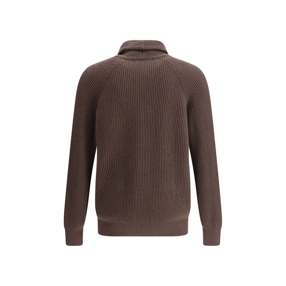 Cardigan côtelé Brunello Cucinelli