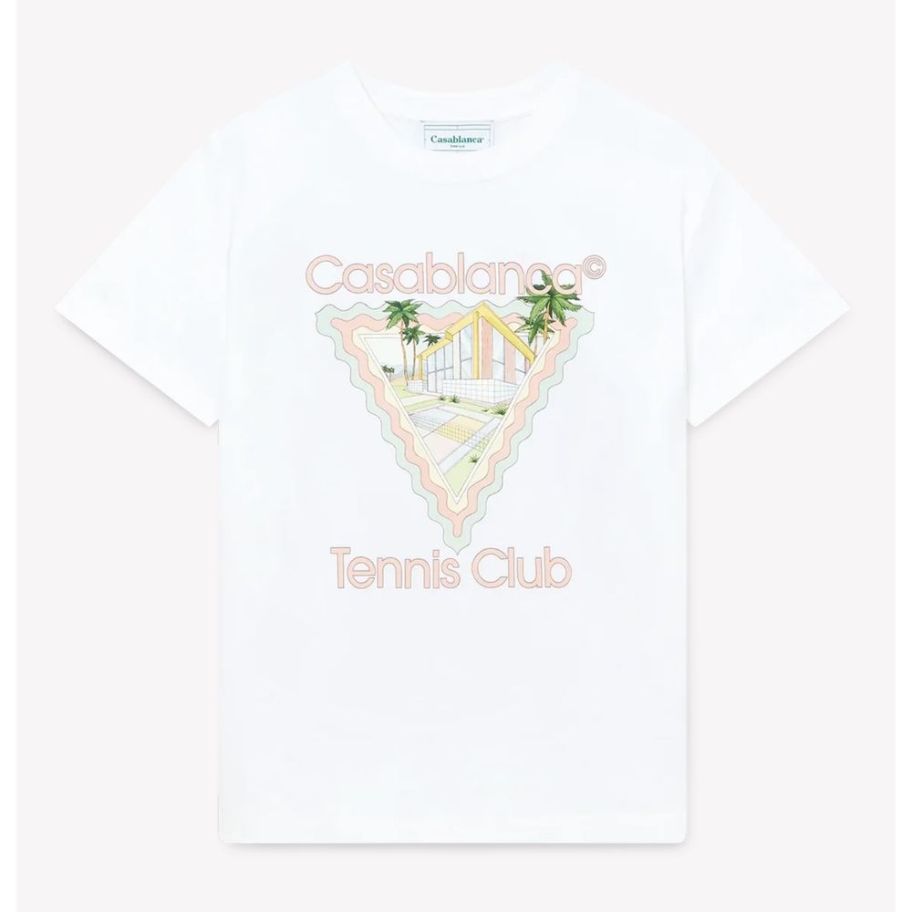 Casablanca White Cotton T-Shirt