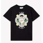 Casablanca Black Cotton T-Shirt