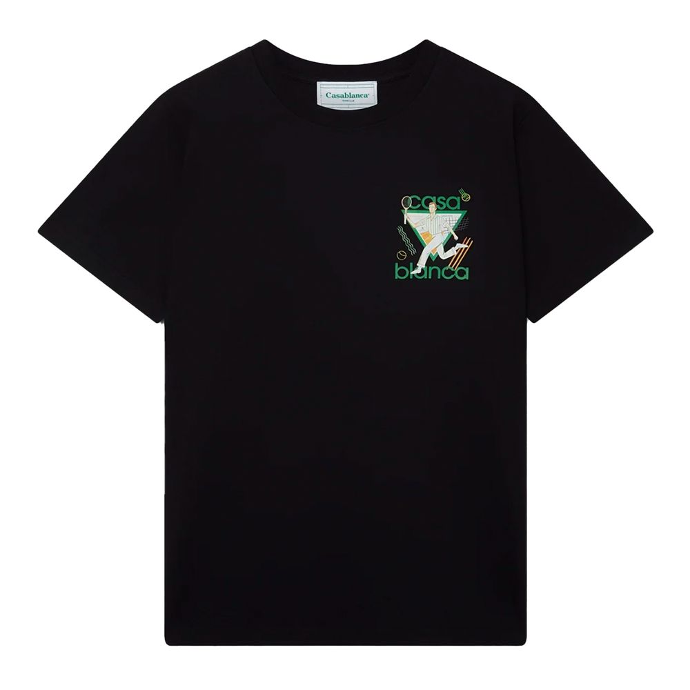 Casablanca Black Cotton T-Shirt
