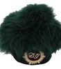 Dolce & Gabbana Elegant Emerald Cashmere Cloche Cap