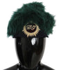 Dolce & Gabbana Elegant Emerald Cashmere Cloche Cap
