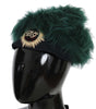 Dolce & Gabbana Elegant Emerald Cashmere Cloche Cap