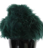 Dolce & Gabbana Elegant Emerald Cashmere Cloche Cap