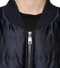 Dolce & Gabbana Dark Blue Quilted Full Zip Bomber Jacket