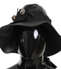 Dolce & Gabbana Elegant Black Leather Cloche Cap