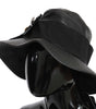 Dolce & Gabbana Elegant Black Leather Cloche Cap