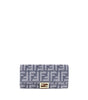 Portefeuille en denim imprimé Fendi FF