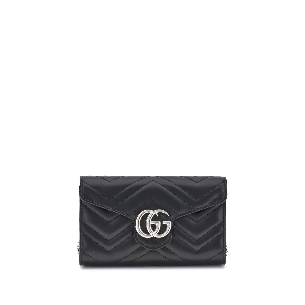 Portefeuille Gucci GG Marmont avec chaîne