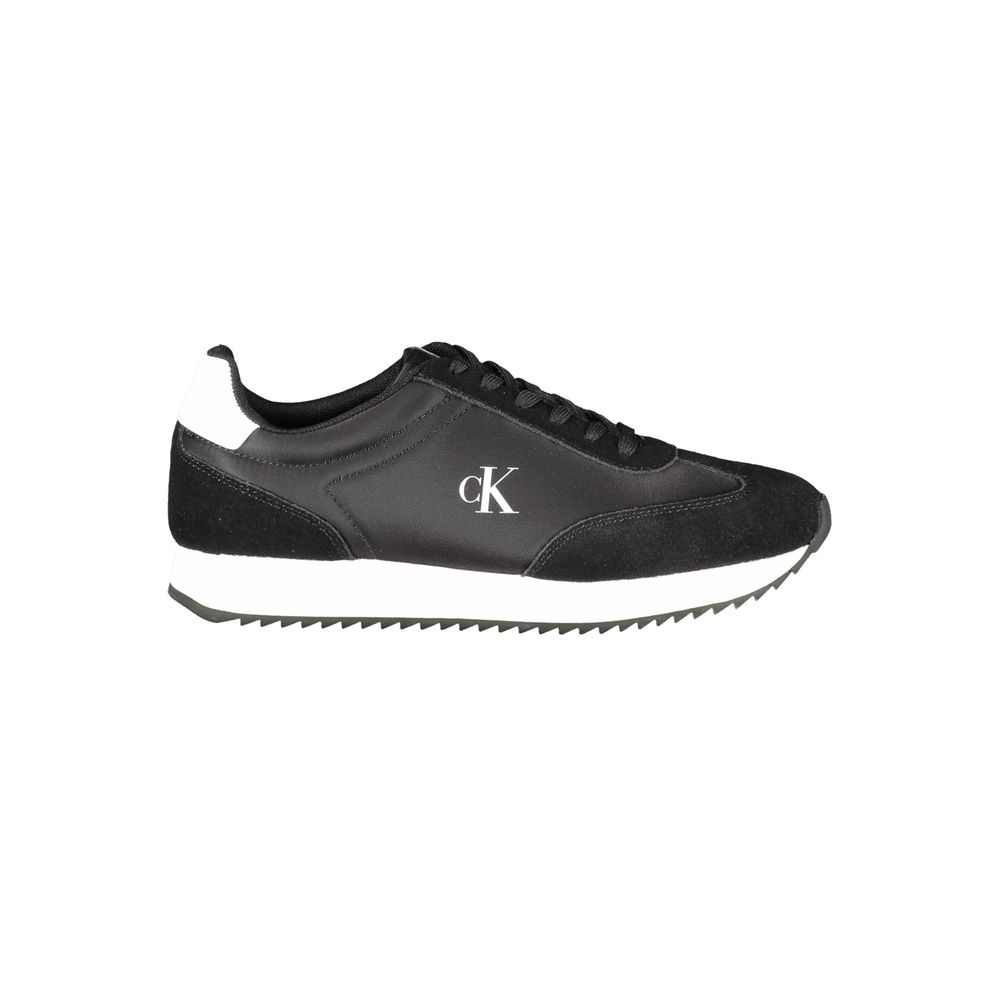 Baskets Calvin Klein en cuir noir pour femme