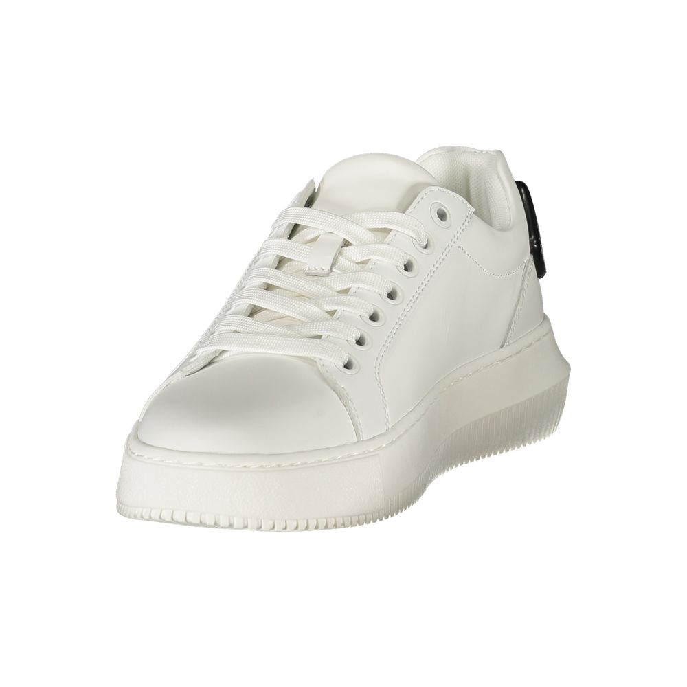 Baskets Calvin Klein en cuir blanc pour femme