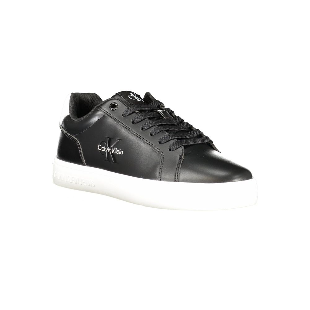 Baskets Calvin Klein en cuir noir pour homme