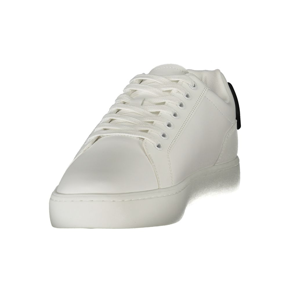Baskets Calvin Klein en cuir blanc pour homme