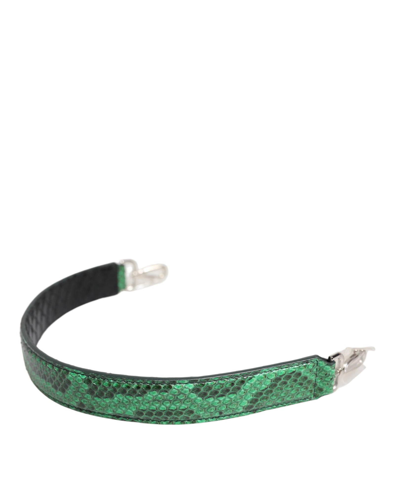 Sac bandoulière en cuir exotique noir et vert Dolce &amp; Gabbana