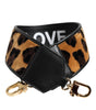 Sac bandoulière réversible imprimé léopard noir Dolce &amp; Gabbana