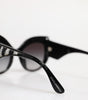 Dolce & Gabbana Black Silver Sequin Oversized Butterfly DG4326 Sunglasses