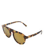 Dolce &amp; Gabbana Brown Acetate Round Leopard Print Eyewear Sunglasses