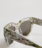 Dolce &amp; Gabbana White DG4231F Floral Acetate Rectangle Shades Sunglasses