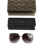 Dolce &amp; Gabbana DG2267 Black Gold Metal Full Rim Square Sunglasses