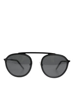 Dolce &amp; Gabbana Matte Black DG2276 Metal Rim Round Shades Sunglasses