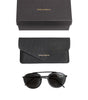 Dolce &amp; Gabbana Matte Black DG2276 Metal Rim Round Shades Sunglasses