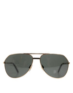 Dolce &amp; Gabbana Gold DG2106K Pilot Frame Tinted Lens Polarized Sunglasses