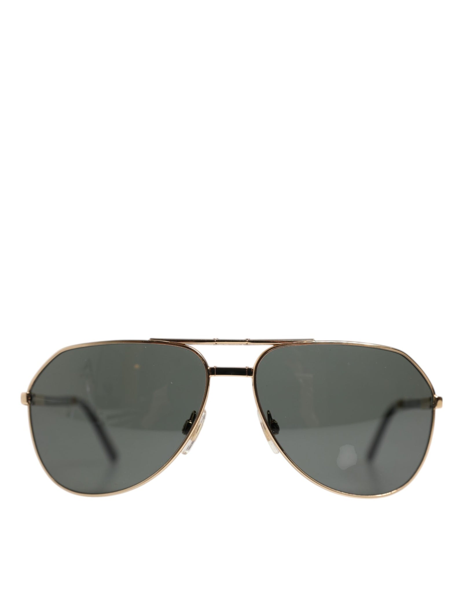 Dolce &amp; Gabbana Gold DG2106K Pilot Frame Tinted Lens Polarized Sunglasses